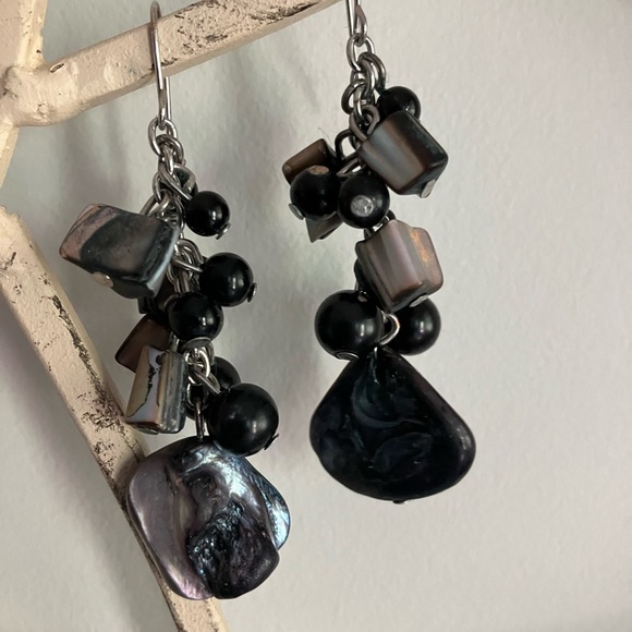 Bead and Shell Earrings - Picture 2 of 4